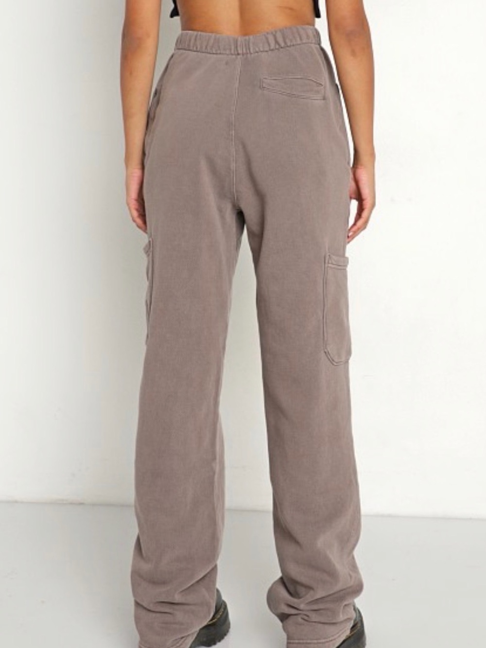 Joah Brown Straight-Leg Cargo Sweatpants - Picture 2 of 6